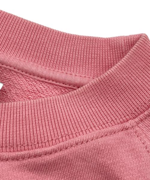 maison kitsune（メゾンキツネ）MAISON KITSUNE (メゾンキツネ) ホットドッグフォックスワッペンスウェット ピンク サイズ:Mの古着・服飾アイテム