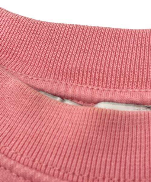 maison kitsune（メゾンキツネ）MAISON KITSUNE (メゾンキツネ) ホットドッグフォックスワッペンスウェット ピンク サイズ:Mの古着・服飾アイテム