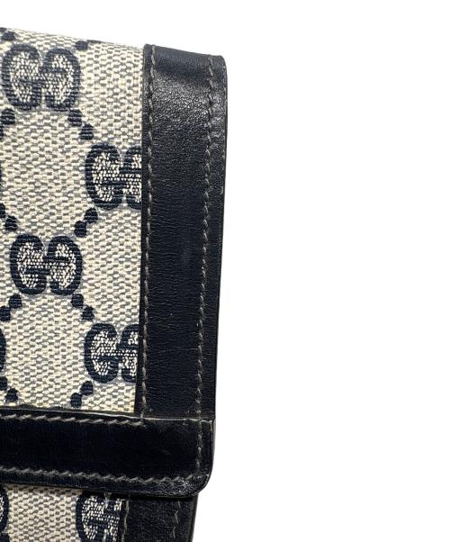 GUCCI（グッチ）GUCCI (グッチ) セカンドバッグ ネイビーの古着・服飾アイテム
