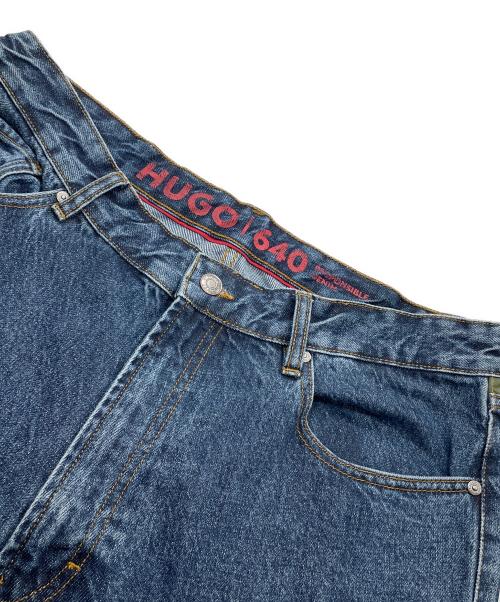 HUGO BOSS（ヒューゴ ボス）HUGO BOSS (ヒューゴ ボス) ハイブリッドデザイン ブルー リジッドデニム インディゴ サイズ:36×32の古着・服飾アイテム