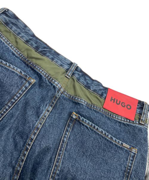 HUGO BOSS（ヒューゴ ボス）HUGO BOSS (ヒューゴ ボス) ハイブリッドデザイン ブルー リジッドデニム インディゴ サイズ:36×32の古着・服飾アイテム