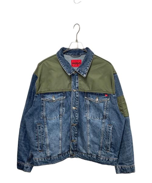 HUGO BOSS（ヒューゴ ボス）HUGO BOSS (ヒューゴ ボス) ハイブリッドデニムジャケット インディゴ サイズ:XLの古着・服飾アイテム