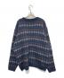 ORVIS (オービス) ヴィンテージ総柄ニット ネイビー サイズ:XL：5000円