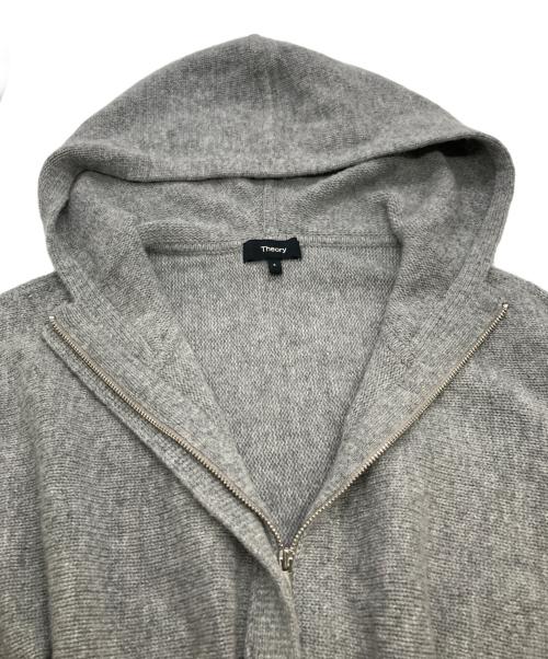 theory（セオリー）theory (セオリー) ウールカシミヤ クロップドパーカー グレー サイズ:Ｓの古着・服飾アイテム