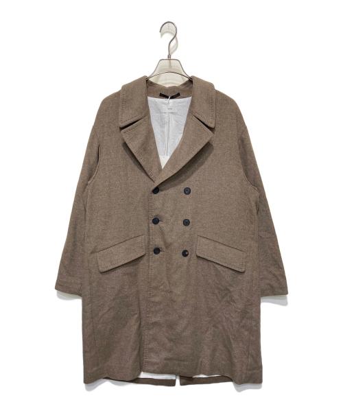 ATON（エイトン）ATON (エイトン) カシミヤフリースダブルコート /  CASHMERE FLEECE  ブラウン サイズ:4の古着・服飾アイテム