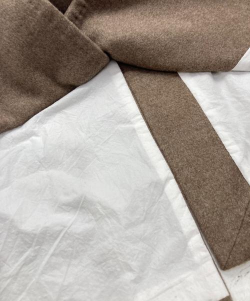 ATON（エイトン）ATON (エイトン) カシミヤフリースダブルコート /  CASHMERE FLEECE  ブラウン サイズ:4の古着・服飾アイテム