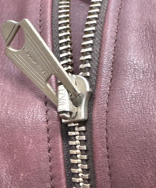 AVIREX（アヴィレックス）AVIREX (アヴィレックス) Dポケット ディアレザージャケット ボルドー サイズ:XLの古着・服飾アイテム