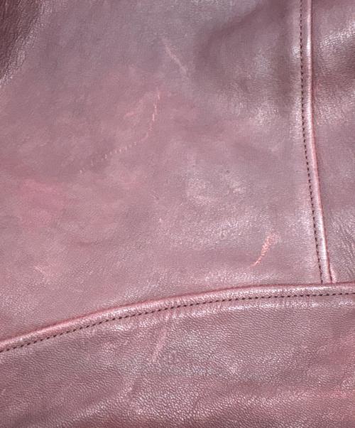 AVIREX（アヴィレックス）AVIREX (アヴィレックス) Dポケット ディアレザージャケット ボルドー サイズ:XLの古着・服飾アイテム