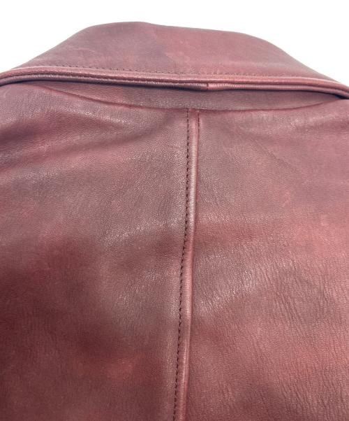 AVIREX（アヴィレックス）AVIREX (アヴィレックス) Dポケット ディアレザージャケット ボルドー サイズ:XLの古着・服飾アイテム