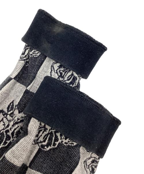 stussy（ステューシー）stussy (ステューシー) ローズチェッカーニット ブラック サイズ:Lの古着・服飾アイテム