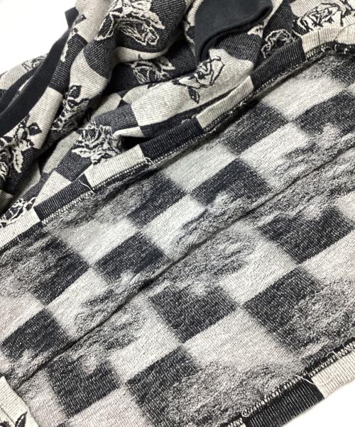 stussy（ステューシー）stussy (ステューシー) ローズチェッカーニット ブラック サイズ:Lの古着・服飾アイテム