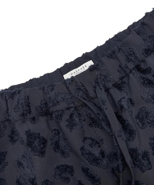 MACPHEE（マカフィー）MACPHEE (マカフィー) カットジャカード イージーストレートパンツ ネイビー サイズ:34の古着・服飾アイテム
