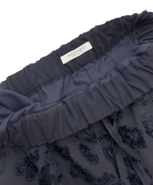 MACPHEE（マカフィー）MACPHEE (マカフィー) カットジャカード イージーストレートパンツ ネイビー サイズ:34の古着・服飾アイテム