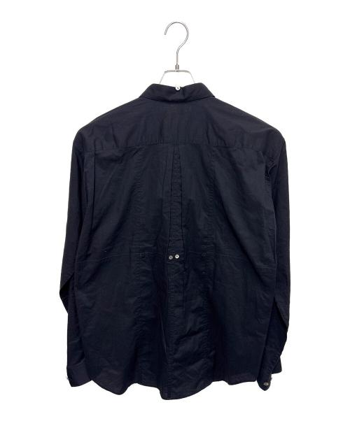 ISSEY MIYAKE（イッセイミヤケ）ISSEY MIYAKE (イッセイミヤケ) マルチシルエット長袖シャツ ネイビー サイズ:Mの古着・服飾アイテム