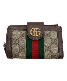GUCCI（グッチ）の古着「オフィディアカードケースウォレット / コンパクトウォレット」｜ブラウン