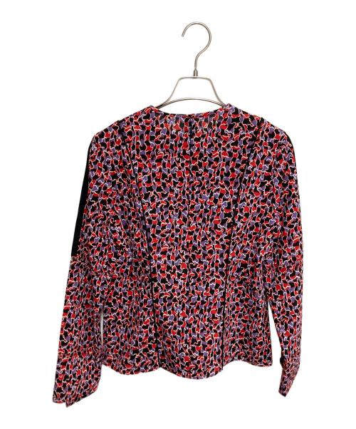 AKANE UTSUNOMIYA（アカネウツノミヤ）AKANE UTSUNOMIYA (アカネウツノミヤ) シルク切替総柄ブラウス レッド サイズ:38の古着・服飾アイテム