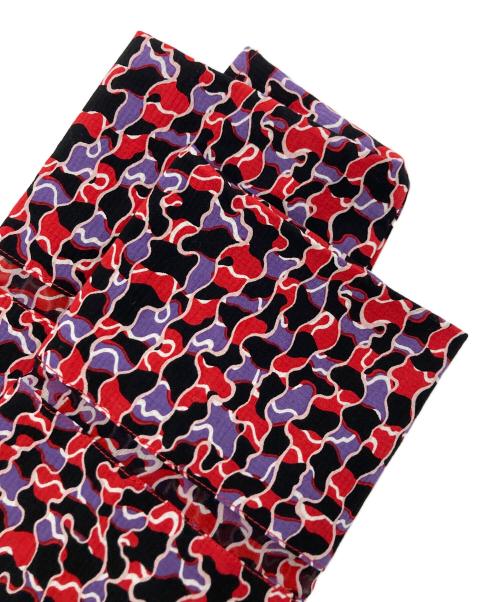 AKANE UTSUNOMIYA（アカネウツノミヤ）AKANE UTSUNOMIYA (アカネウツノミヤ) シルク切替総柄ブラウス レッド サイズ:38の古着・服飾アイテム