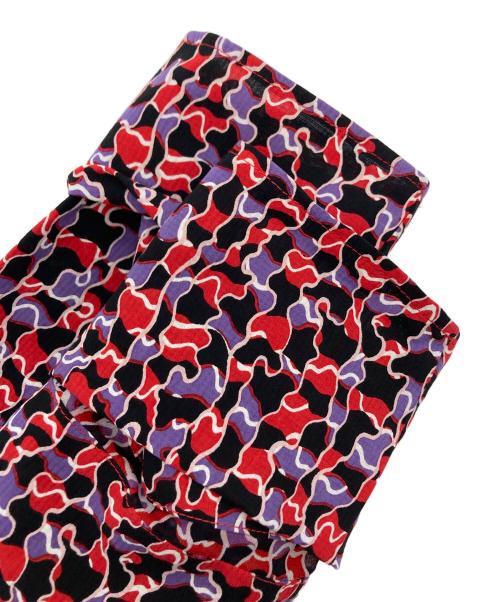 AKANE UTSUNOMIYA（アカネウツノミヤ）AKANE UTSUNOMIYA (アカネウツノミヤ) シルク切替総柄ブラウス レッド サイズ:38の古着・服飾アイテム