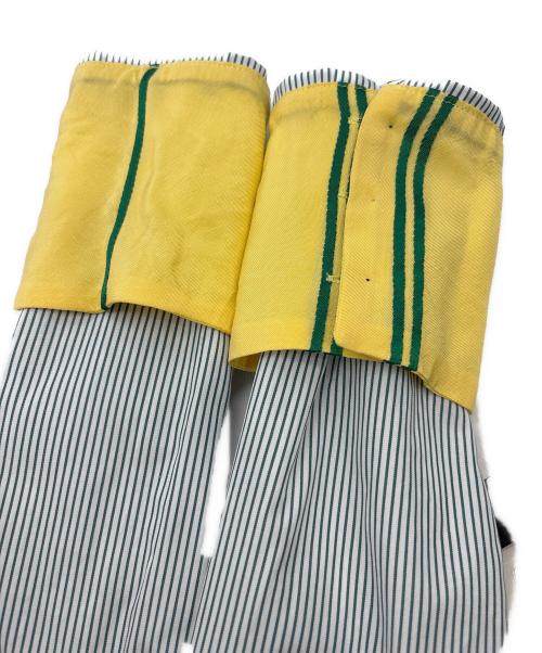 AKANE UTSUNOMIYA（アカネウツノミヤ）AKANE UTSUNOMIYA (アカネウツノミヤ) ストライプシルクワンピース グリーン サイズ:36 未使用品の古着・服飾アイテム