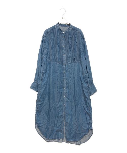 SHIPS（シップス）SHIPS (シップス) ランダム ピンタック デニム ワンピース インディゴ サイズ:38の古着・服飾アイテム