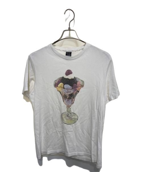 NUMBER (N)INE（ナンバーナイン）NUMBER (N)INE (ナンバーナイン) プリントTシャツ ホワイト サイズ:2の古着・服飾アイテム