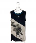 DIESELディーゼル）の古着「ノースリーブカットソー」｜ブラック