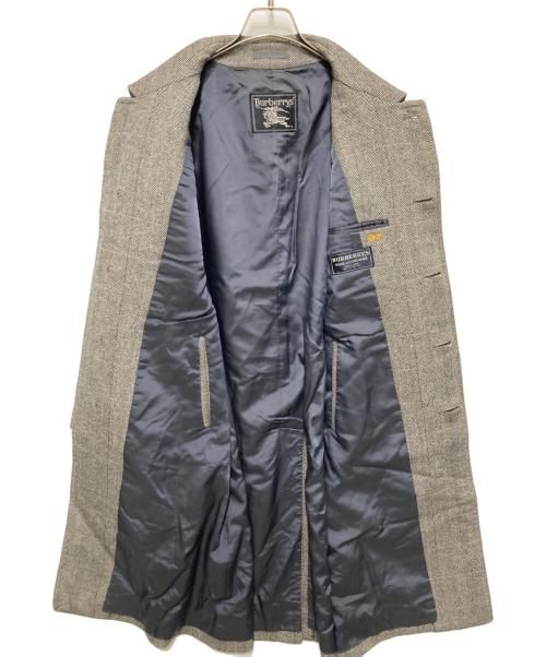 Burberry's（バーバリー）Burberry's (バーバリーズ) ウールカシミヤヘリンボーンコート グレー サイズ:Lの古着・服飾アイテム