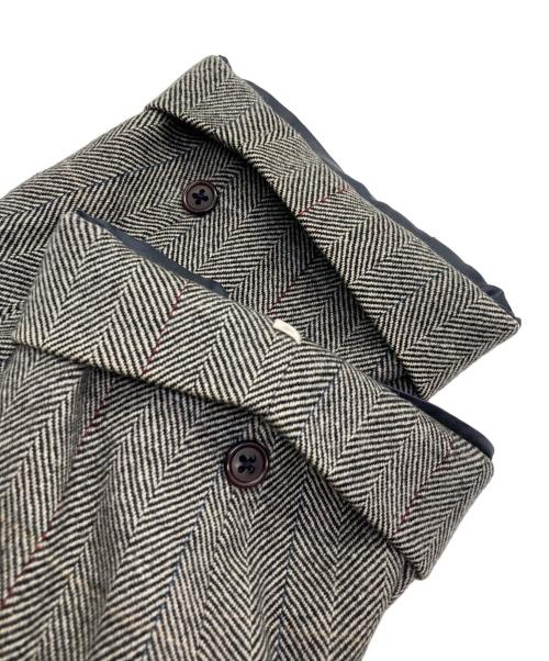 Burberry's（バーバリー）Burberry's (バーバリーズ) ウールカシミヤヘリンボーンコート グレー サイズ:Lの古着・服飾アイテム