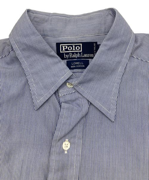 POLO RALPH LAUREN（ポロ・ラルフローレン）POLO RALPH LAUREN (ポロ・ラルフローレン) ストライプシャツ ブルー サイズ:40-84の古着・服飾アイテム