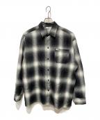 CalTopキャルトップ）の古着「オンブレチェックシャツ」｜ブラック×グレー