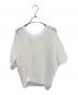 Whim Gazette（ウィムガゼット）の古着「2wayアイレットメッシュハーフスリーブプルオーバー」｜ホワイト