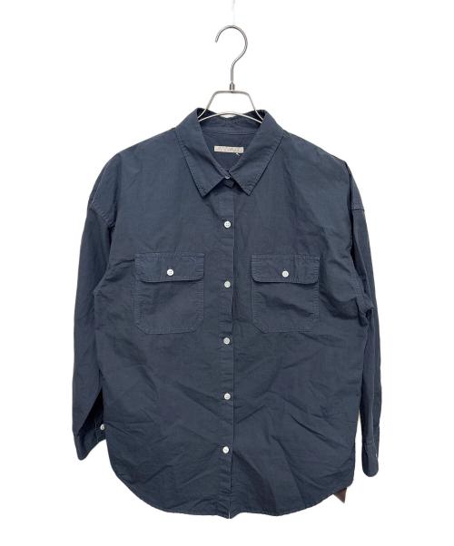 Plage（プラージュ）Plage (プラージュ) linen mix kakou シャツ ネイビー サイズ:FREEの古着・服飾アイテム