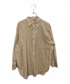 Spick and Spanスピック＆スパン）の古着「コットンリネンルーズシャツ」｜ベージュ