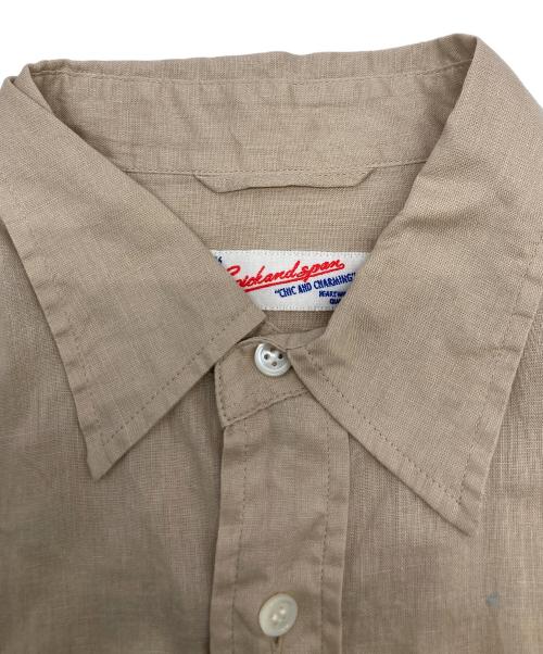 Spick and Span（スピック＆スパン）Spick and Span (スピックアンドスパン) コットンリネンルーズシャツ ベージュ サイズ:FREEの古着・服飾アイテム