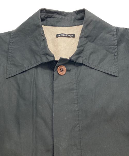 FRANK LEDER（フランクリーダー）FRANK LEDER (フランクリーダー) ウォッシュドコットン ステンカラーコート ブラック サイズ:Ｓの古着・服飾アイテム