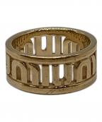 MIU MIUミュウミュウ）の古着「ロゴ リング」｜ゴールド