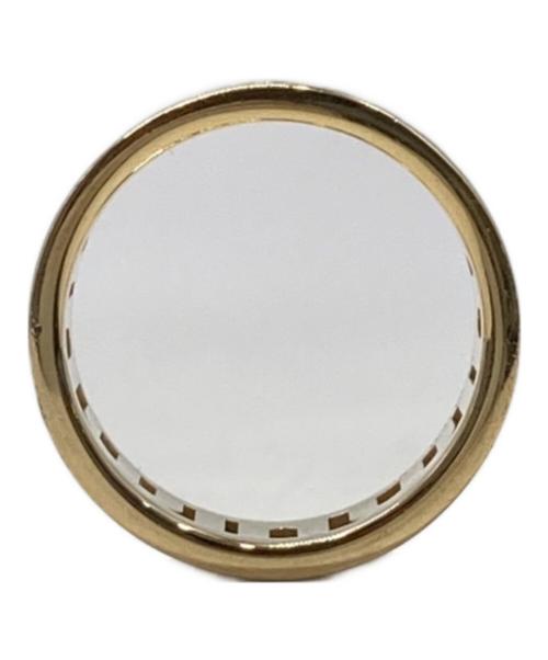 MIU MIU（ミュウミュウ）MIU MIU (ミュウミュウ) ロゴ リング ゴールド サイズ:Sの古着・服飾アイテム