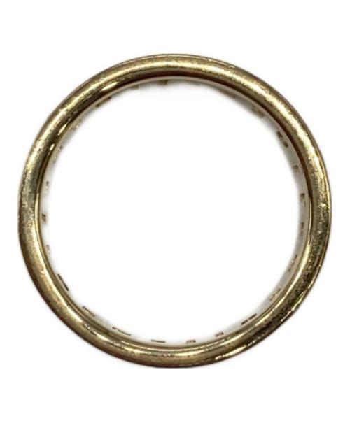 MIU MIU（ミュウミュウ）MIU MIU (ミュウミュウ) ロゴ リング ゴールド サイズ:Sの古着・服飾アイテム