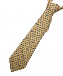 HERMES（エルメス）の古着「シルクネクタイ」｜イエロー