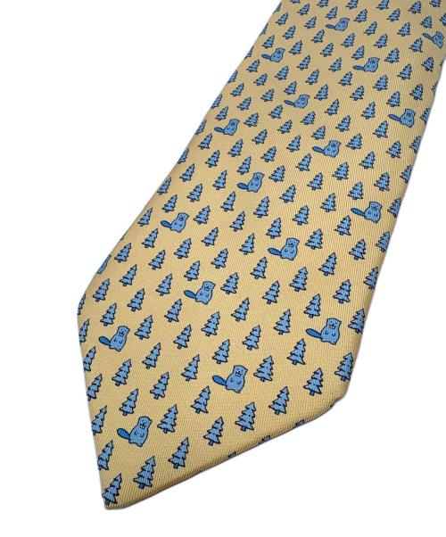 HERMES（エルメス）HERMES (エルメス) シルクネクタイ イエロー サイズ:-の古着・服飾アイテム