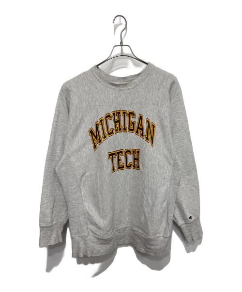 Champion REVERSE WEAVE（チャンピオン リバース ウィーブ）Champion REVERSE WEAVE (チャンピオン リバース ウィーブ) カレッジプリント リバースウィーブスウェット グレー サイズ:XXLの古着・服飾アイテム