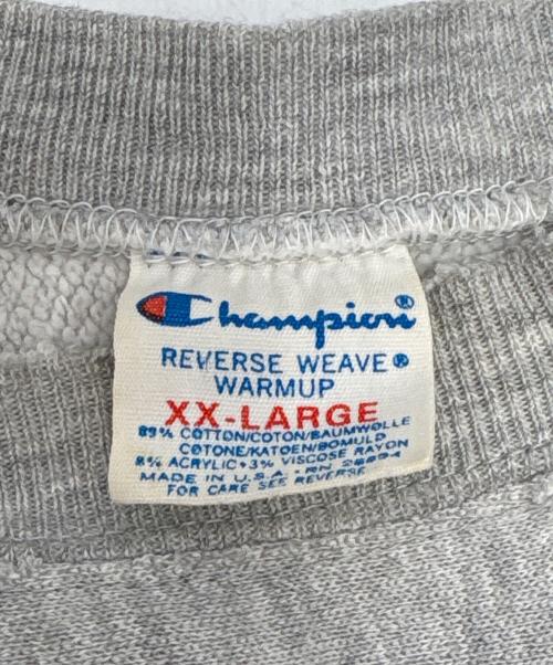 Champion REVERSE WEAVE（チャンピオン リバース ウィーブ）Champion REVERSE WEAVE (チャンピオン リバース ウィーブ) カレッジプリント リバースウィーブスウェット グレー サイズ:XXLの古着・服飾アイテム