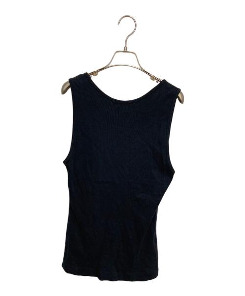 maison kitsune（メゾンキツネ）maison kitsune (メゾンキツネ) ベイビー フォックス リブ タンクトップ ブラック サイズ:Lの古着・服飾アイテム