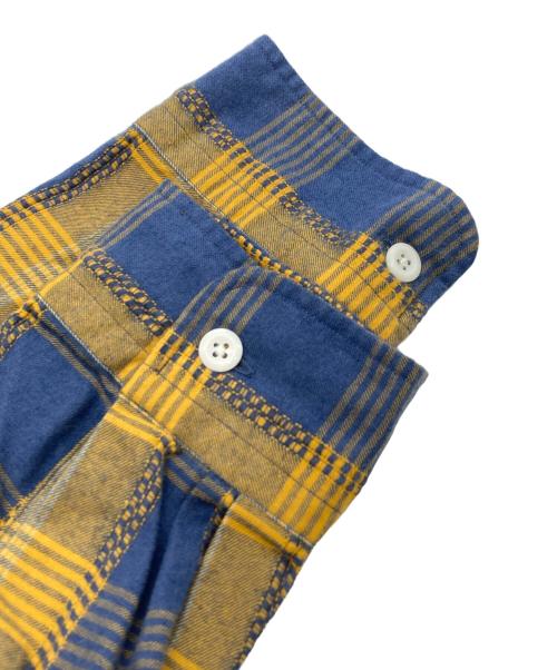 THE NORTHFACE PURPLELABEL（ザ・ノースフェイス パープルレーベル）THE NORTHFACE PURPLELABEL (ザ・ノースフェイス パープルレーベル) Plaid Dobby Field Shirt イエロー×ブルー サイズ:XLの古着・服飾アイテム