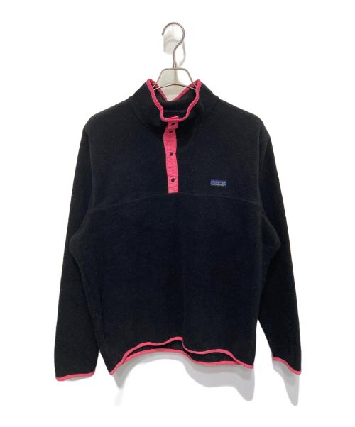 Patagonia（パタゴニア）Patagonia (パタゴニア) フリーススナップTプルオーバー ブラック サイズ:Lの古着・服飾アイテム