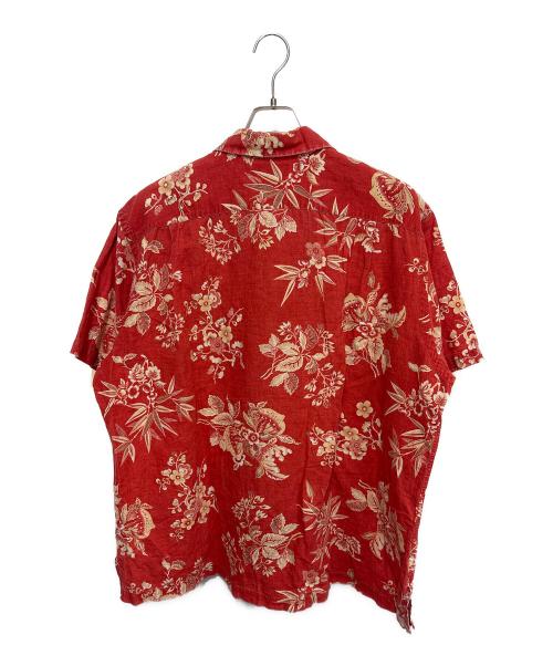 POLO RALPH LAUREN（ポロ・ラルフローレン）POLO RALPH LAUREN (ポロ・ラルフローレン) VINTAGE CAMP オープンカラーシャツ アロハシャツ レッド サイズ:XLの古着・服飾アイテム