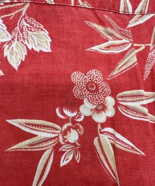 POLO RALPH LAUREN（ポロ・ラルフローレン）POLO RALPH LAUREN (ポロ・ラルフローレン) VINTAGE CAMP オープンカラーシャツ アロハシャツ レッド サイズ:XLの古着・服飾アイテム