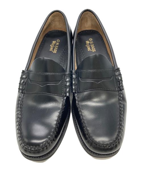 G.H.BASS（ジーエイチバス）G.H.BASS (ジーエイチバス) LARSON ローファー ブラック サイズ:UK7.5の古着・服飾アイテム