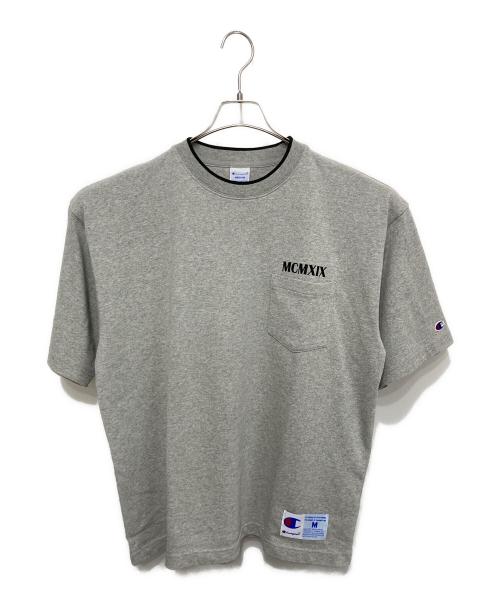 Champion（チャンピオン）Champion (チャンピオン) ショートスリーブポケットTシャツ グレー サイズ:Ｍの古着・服飾アイテム