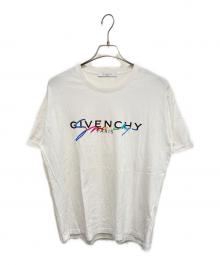 GIVENCHY（ジバンシィ）の古着「レインボー シグネチャ ロゴTシャツ」｜ホワイト